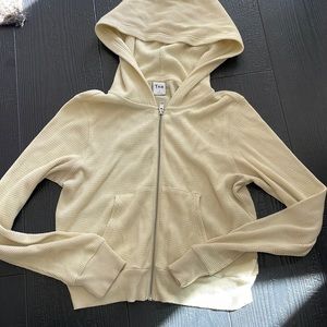TNA zip up waffle hoodie
